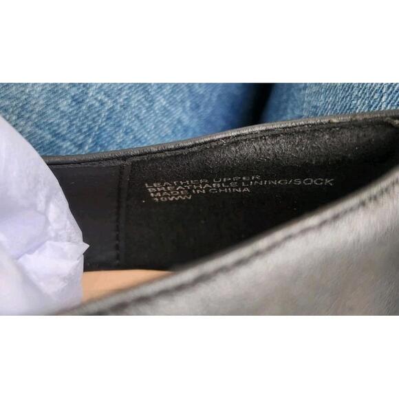 WYDR Astor Heeled Mary Jane Matte Black US 10WW Wide Womens Low Heels Shoes NEW - Picture 7 of 9